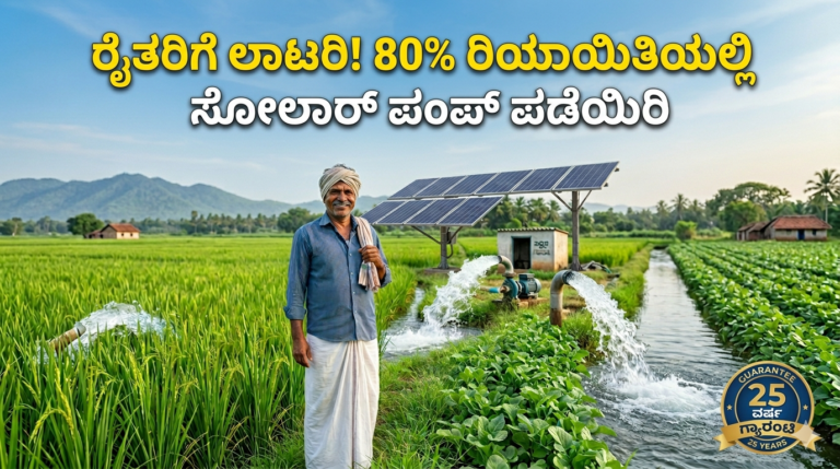 ಸೋಲಾರ್ ಪಂಪ್ ಸೆಟ್ ಸಬ್ಸಿಡಿ